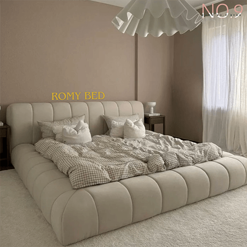 Brunel Upholstered Ambassador Bed Frame With Bubble Headboard