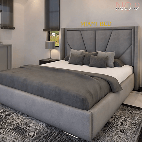 Robert Gordon Upholstered Bed Frame With Cross Headboard